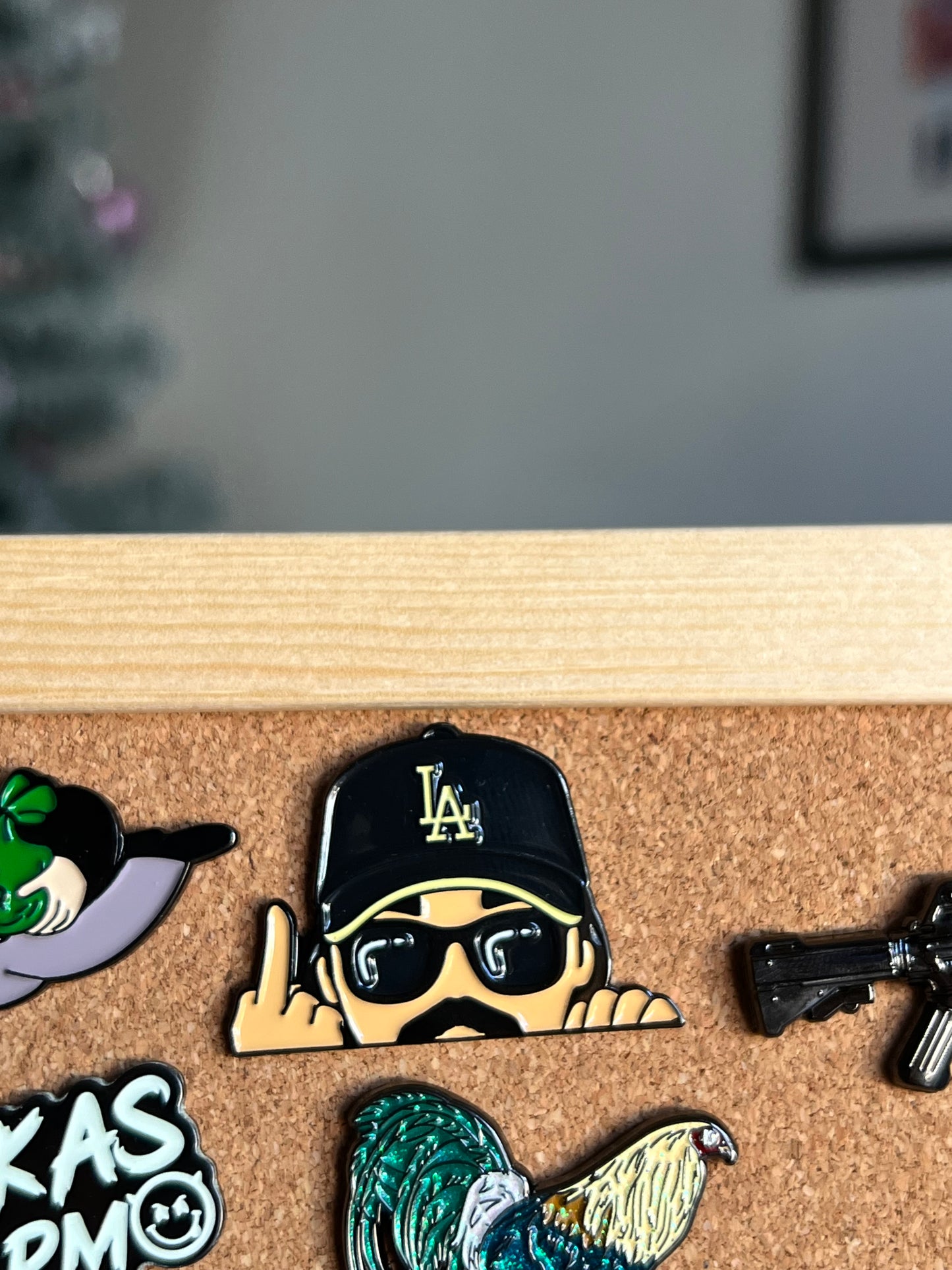 LA Los Angeles hat pin