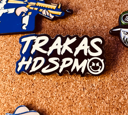 TRAKAS HDSPTM glows in the dark hat pin